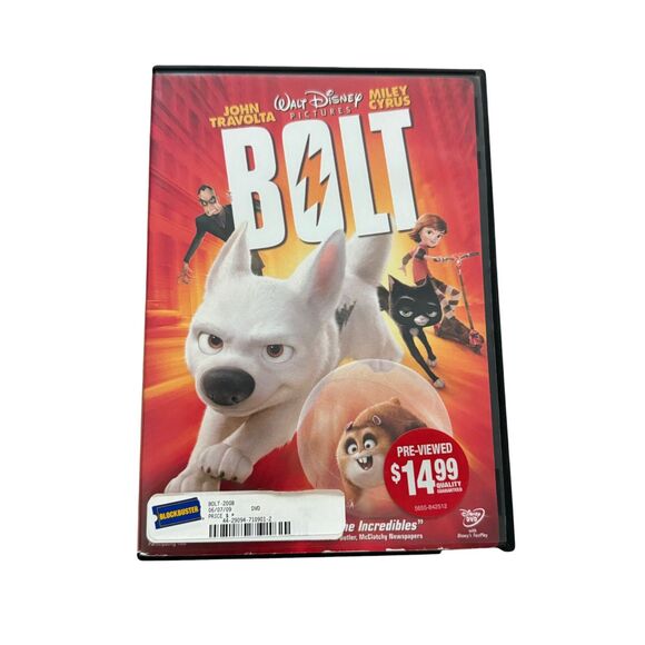 Other - Bolt (Single-Disc Edition) - DVD - VERY GOOD John Travolta Miley Cyrus